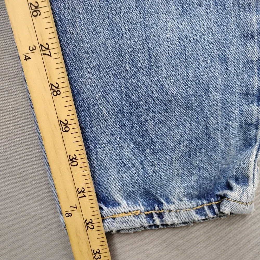 Levis 511 Slim Fit Jeans Mens 29x32 Light Wash Distressed Denim 32-3455